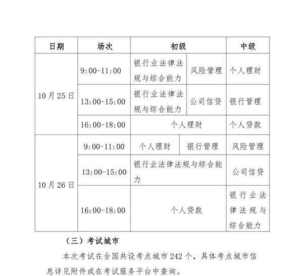银行从业资格证书官网查询时间