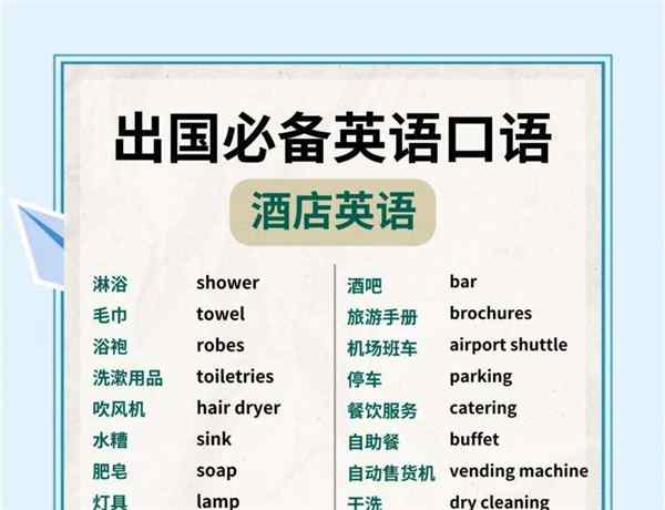 服务行业常用语英语怎么说