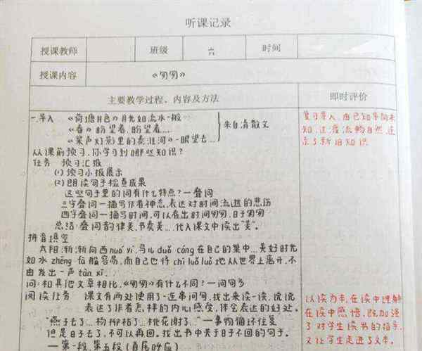 小学语文听课记录100篇范文大全