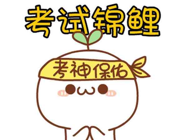 考试顺利图片动漫