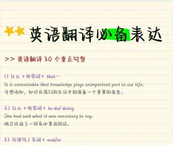 句型英语怎么说?