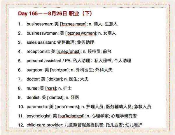 护士用英语单词怎么写