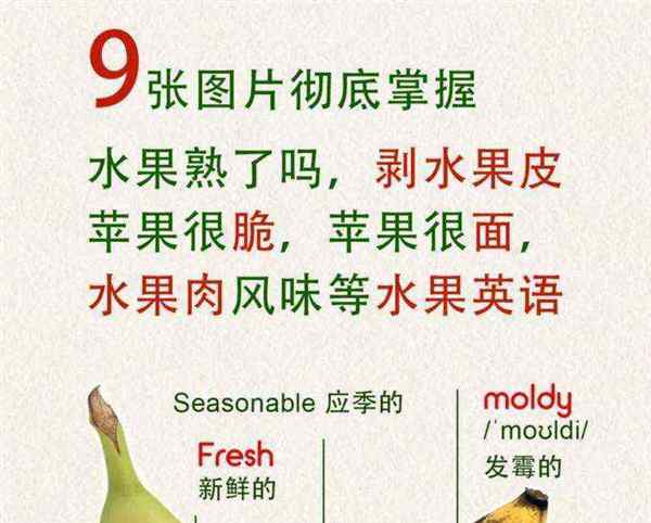 水果的英语读法怎么读