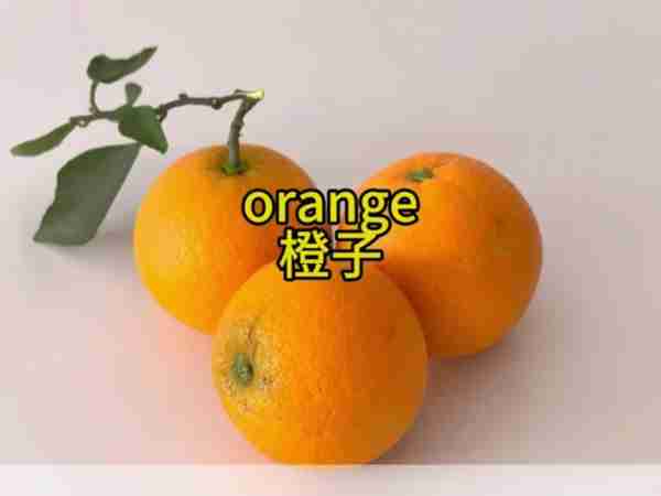 橙子用英语怎么说呀