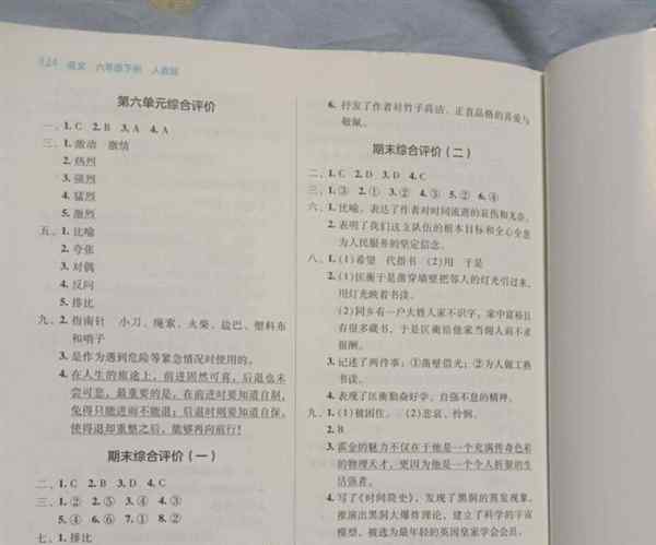 六年级上册道德与法治学法大视野全部答案