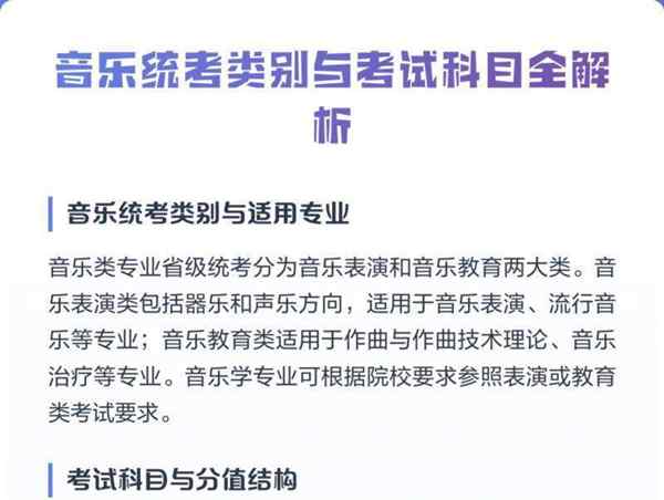 音乐专业需要学什么科目