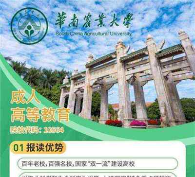 华南农业大学专业组