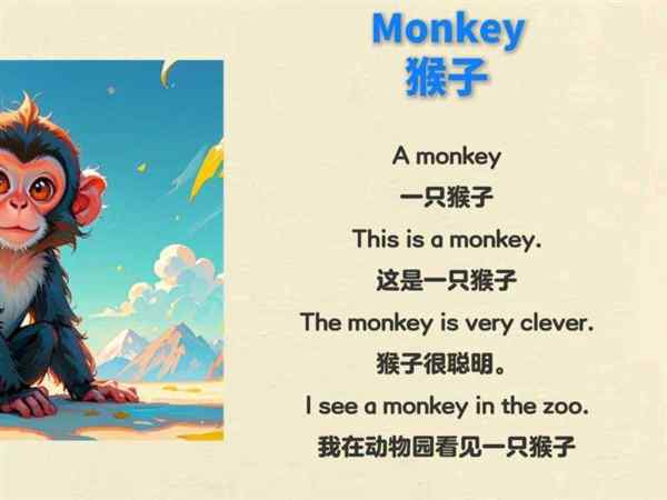 猴子的英文复数形式怎么写单词