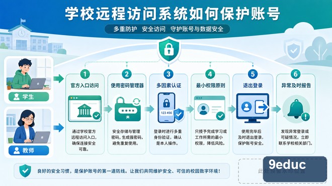 学生教师通过多因素认证和可信设备安全访问学校远程系统