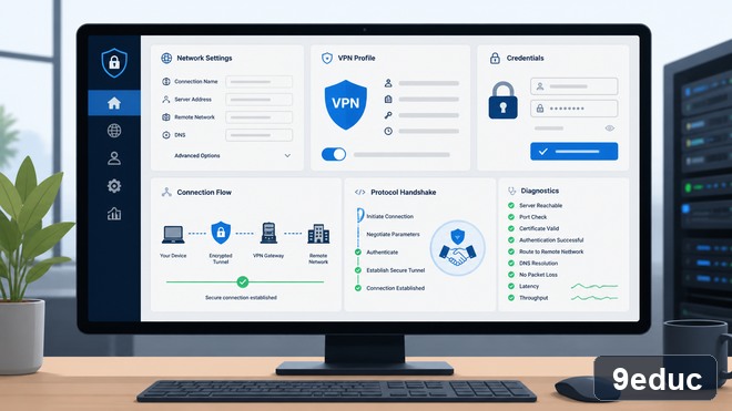 电脑VPN怎么连接?Windows系统设置方法与故障排查 Windows用户通过系统网络设置添加组织提供的VPN配置并安全排障