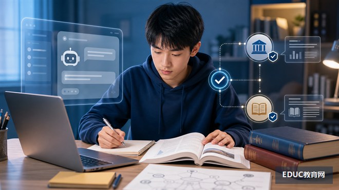 学生用教材和权威资料核验生成式AI生成的答案